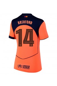 Fotbalové Dres Barcelona Marcus Rashford #14 Dámské Třetí Oblečení 2025-26 Krátký Rukáv